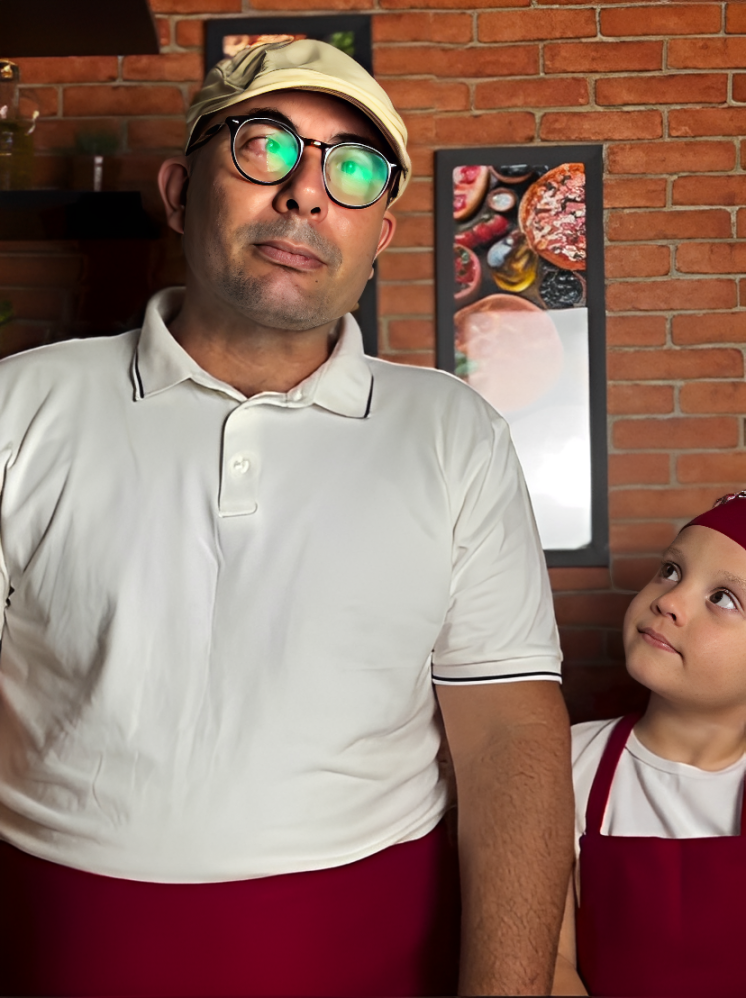 Placeholder para foto do Dudu, pizzaiolo da Forneria 360º